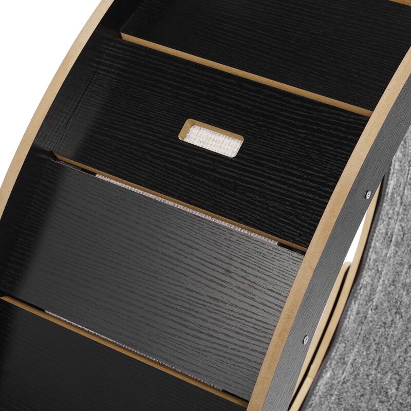 Anmytek Large 43.3" Black Cat Exercise Wheel Treadmill for Indoor Cats