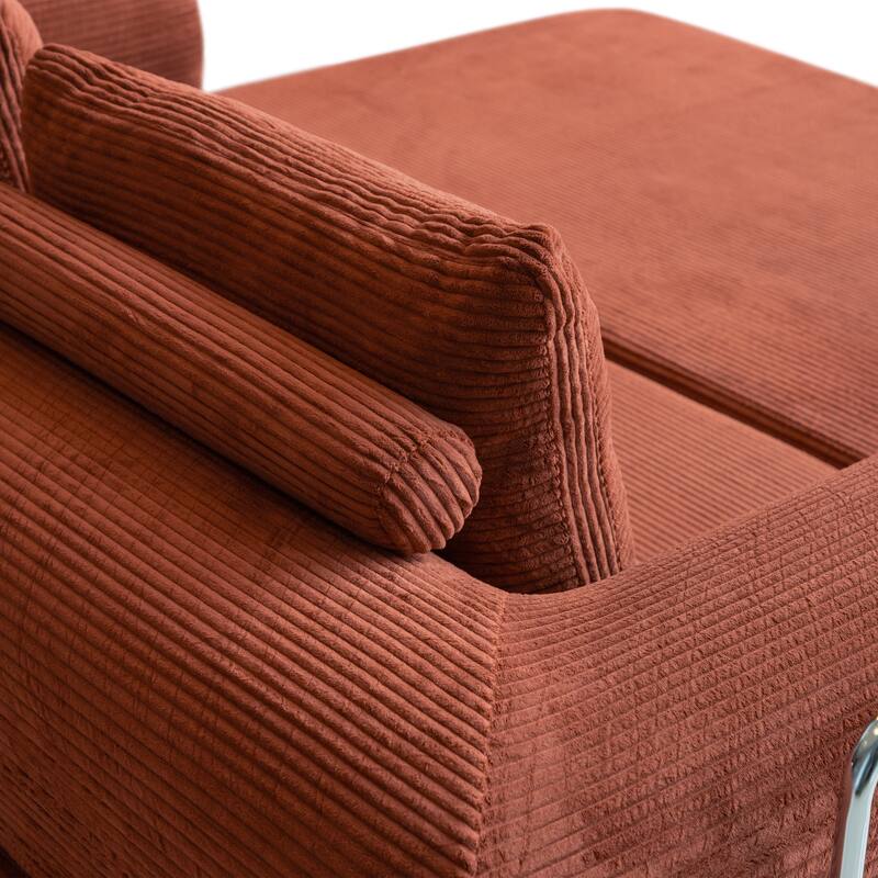 247 Shop At Home Sorai Modern Chenille Foam Modular Sofa with Pillows