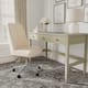 Option Beige Stripe Fabric/Polished Nickel Frame
