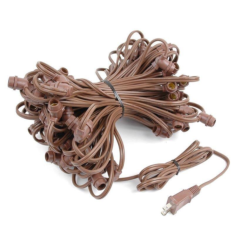 100 Foot G40 Heavy Duty Outdoor Patio Globe String Lights, 25 Clear Bulbs