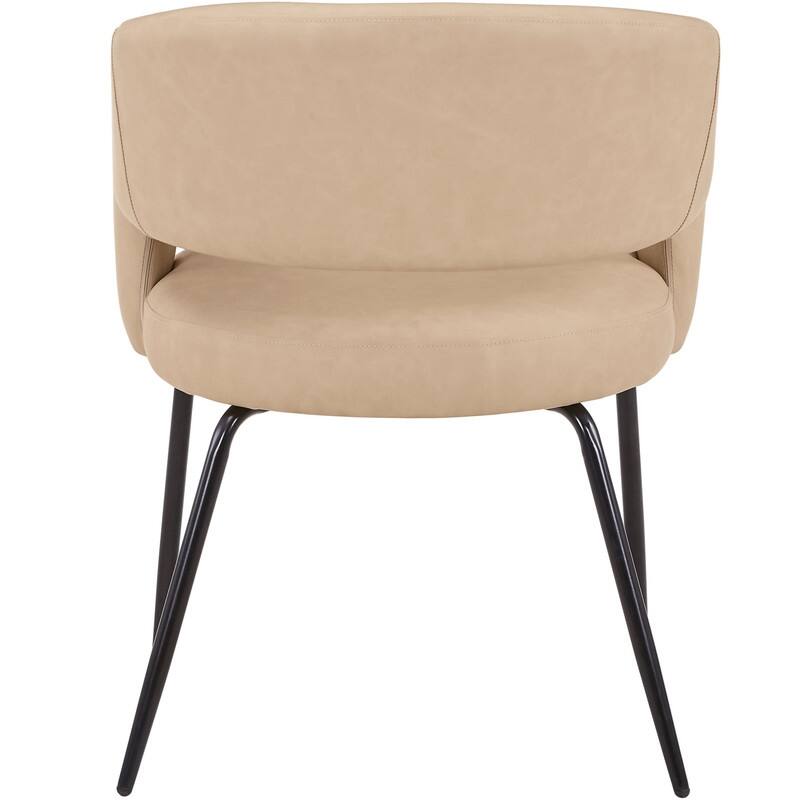 Verve Modern 36 Inches Round Dining Set with Solid Wood Tabletop and 4 Velvet/Leather Chairs for Home Kitchen or Dining rooms