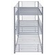 preview thumbnail 8 of 7, Convertible Triple Twin Bunk Bed with Guardrails, Ladders, and Durable Steel Frame - Modern Space-Saving Design