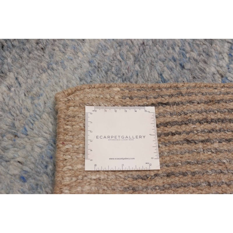 ECARPETGALLERY Hand-knotted Tangier Taupe Wool Rug - 8'0 x 9'11