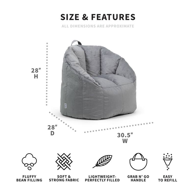 Big Joe Milano Bean Bag Chair, Multiple Colors