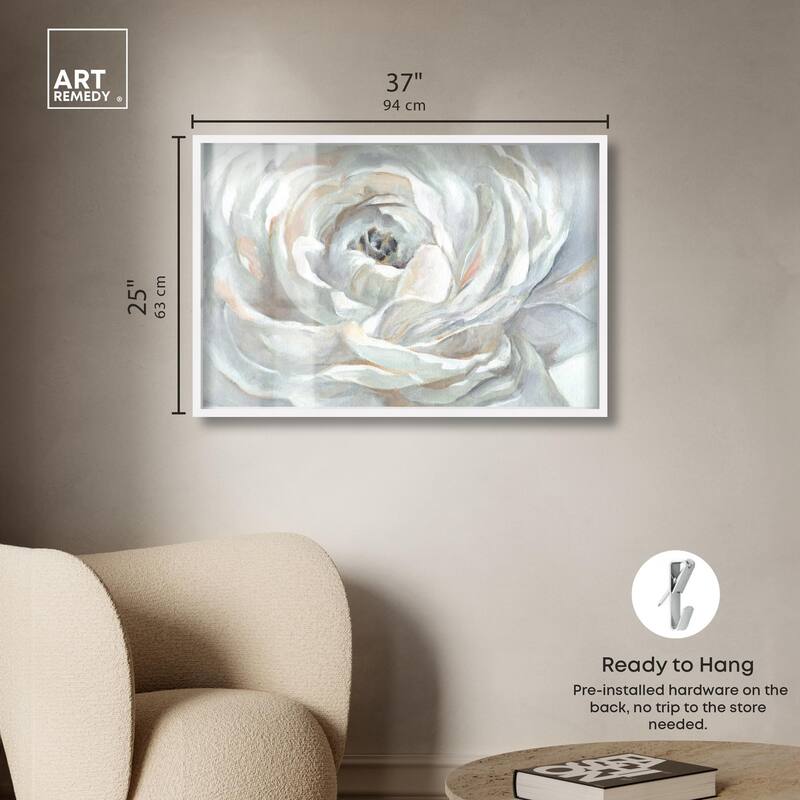 Powdery Peony Shadowbox by Art Remedy