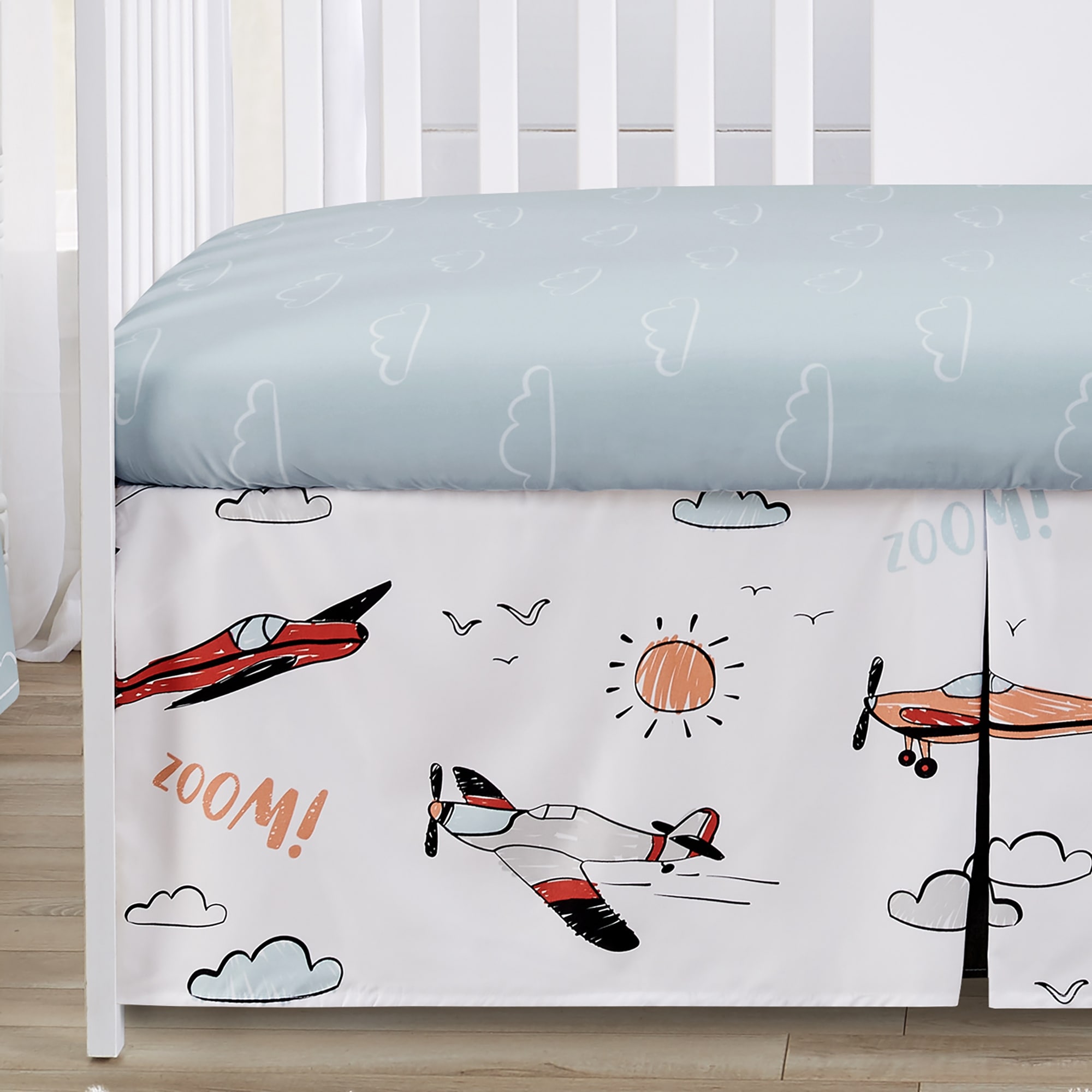 Blue crib set clearance