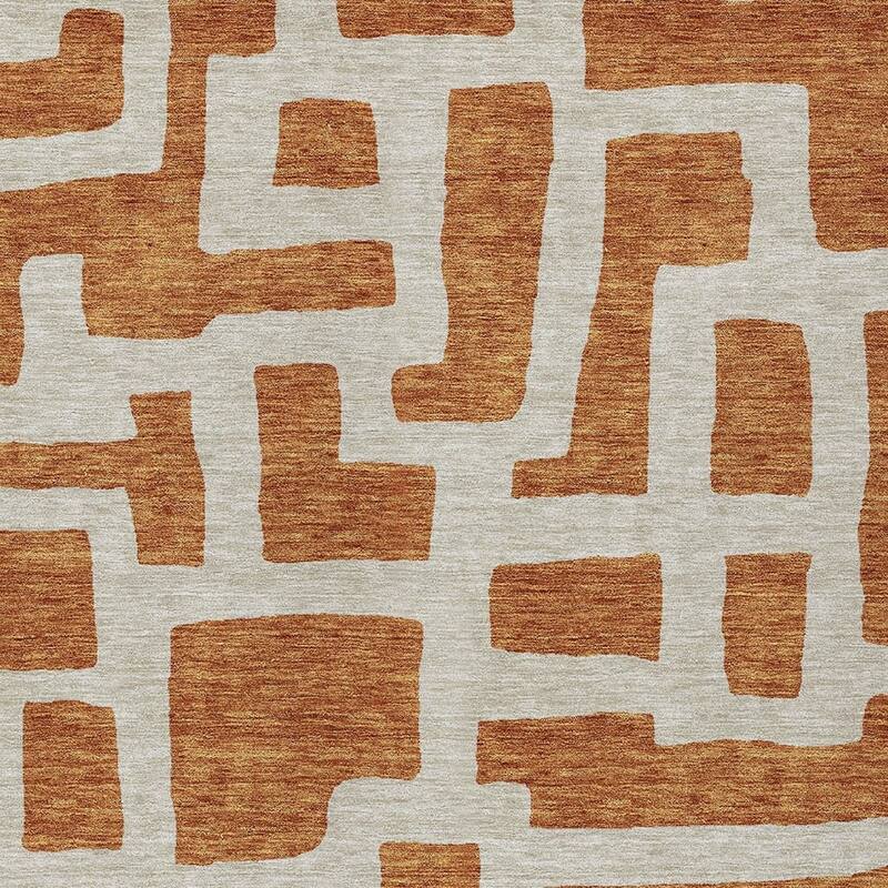 HomeRoots Abstract Transitional Rectangle Outdoor Rug