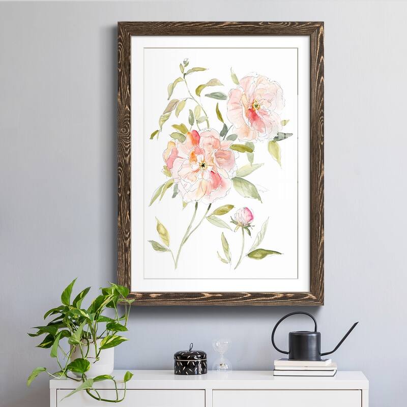 Sketchbook Cottage Rose II-Premium Framed Print - Ready to Hang