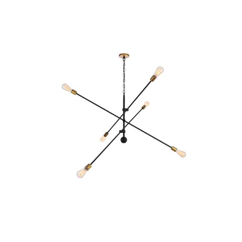 6-Light 55 inch Sputnik Pendant