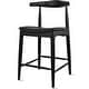 preview thumbnail 16 of 22, Solid Wood Farmhouse 25" Counter Bar Stool Barstool Modern Dining Elbow With Open Back PU Leather Cushion Kitchen Island