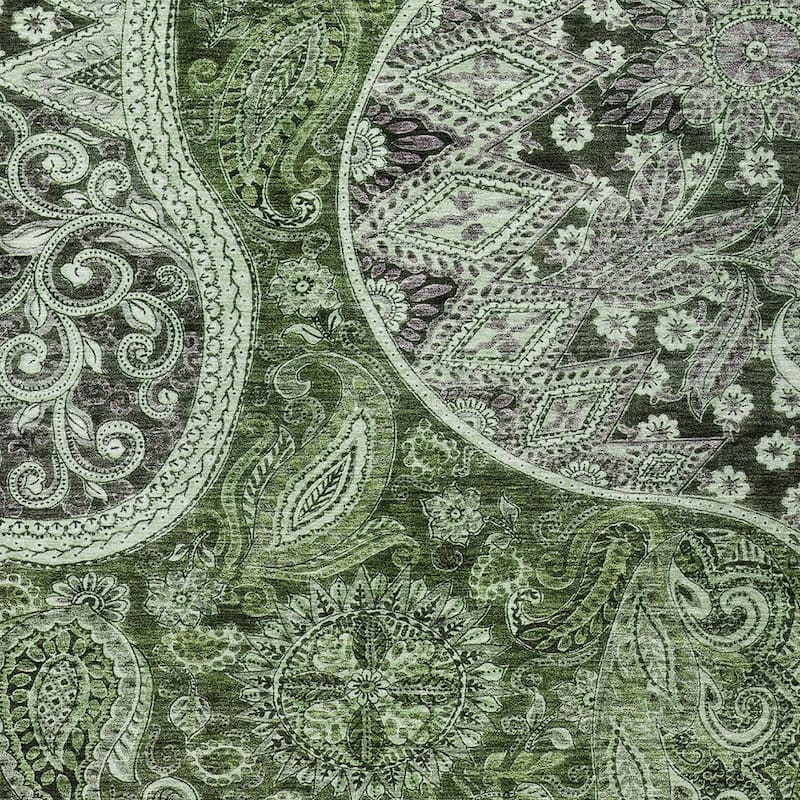 HomeRoots Floral Medallion Transitional Rectangle Outdoor Rug