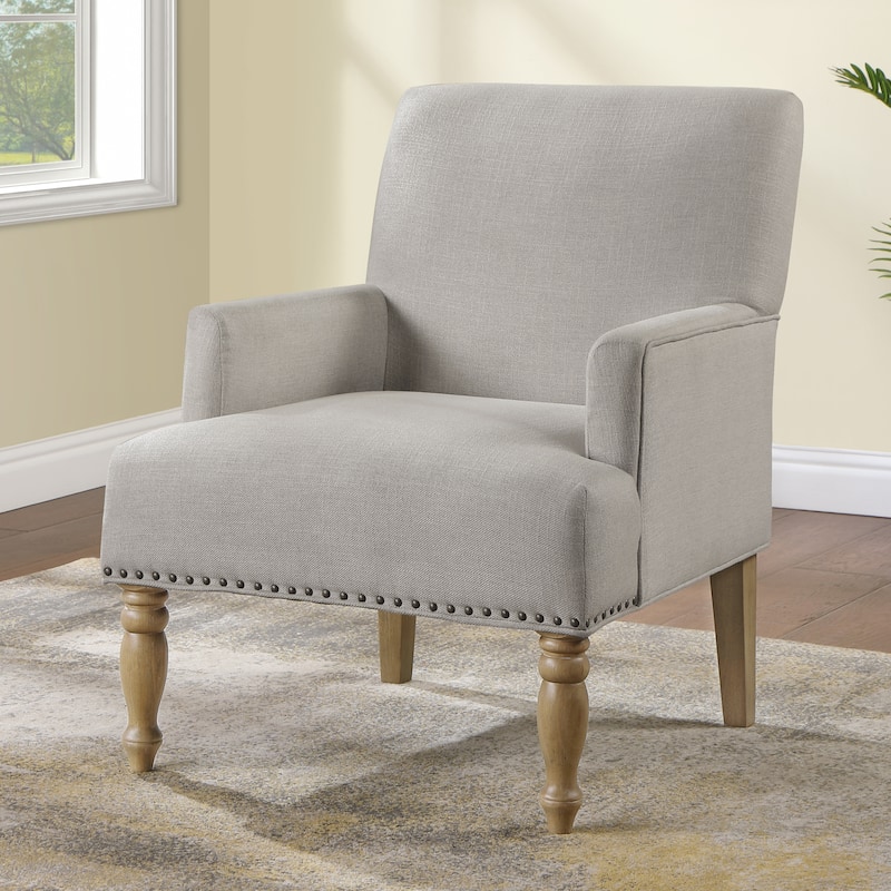 Aria Beige Fabric Arm Chair by Greyson Living