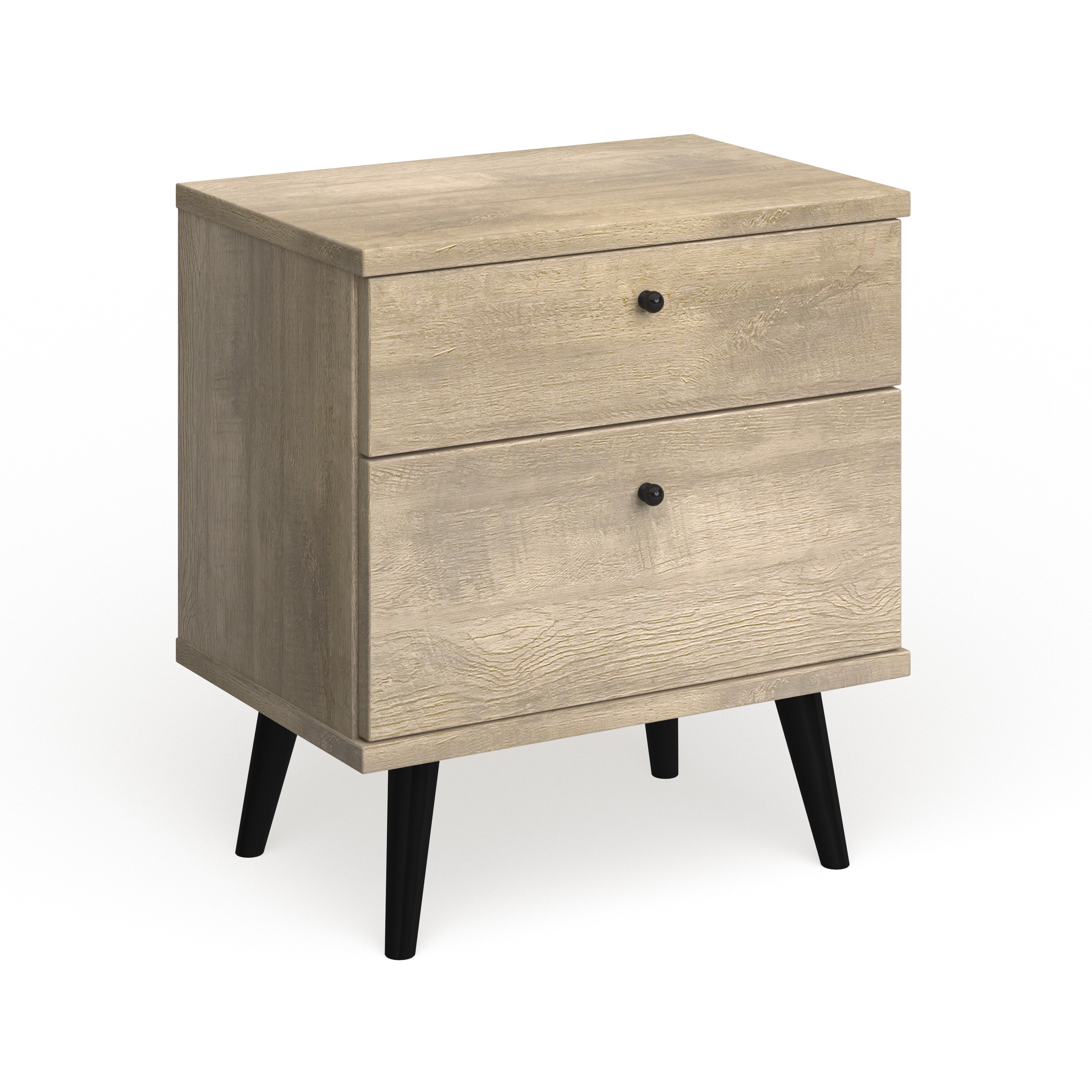 Shop Carson Carrington Hitra Mid Century 2 Drawer Nightstand On Sale Overstock 20352724