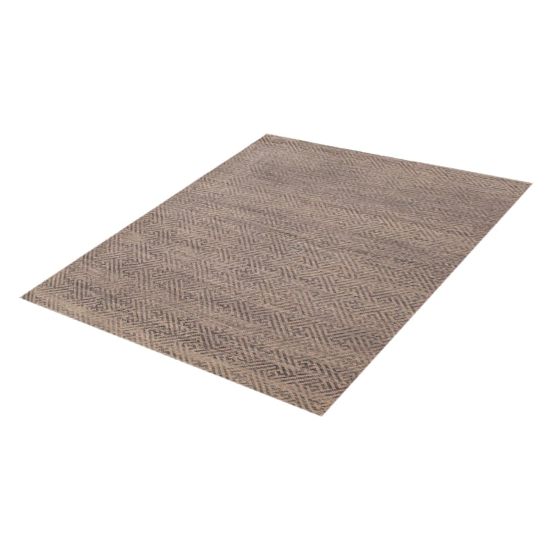 ECARPETGALLERY Hand-knotted Mystique Light Blue Wool Rug - 5' 8" x 7'