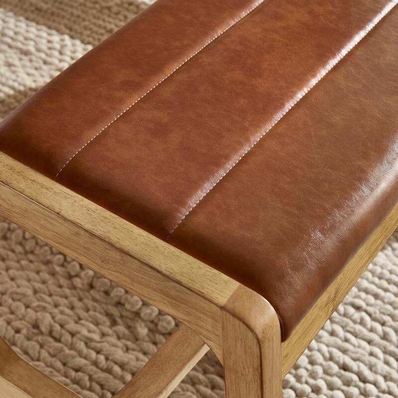 Pitea Scandinavian Wood Finish Bench by iNSPIRE Q Modern