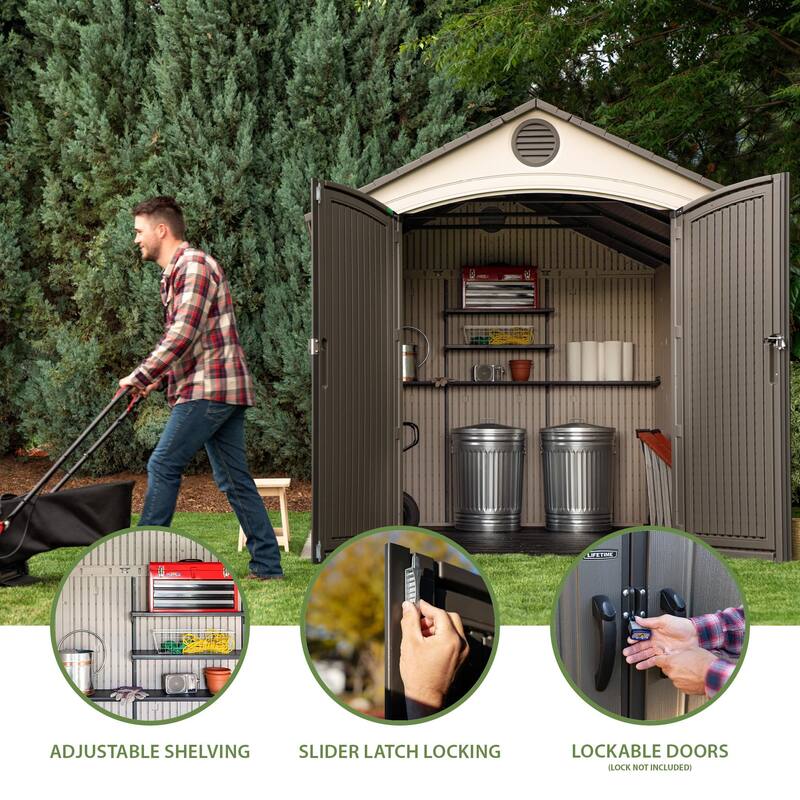 Lifetime 8' x 12.5' Outdoor Storage Shed