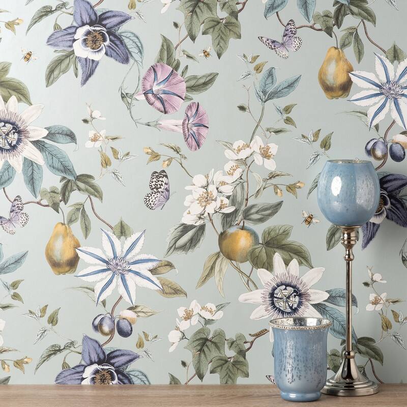 Fine Decor Sierra Sage Floral Wallpaper