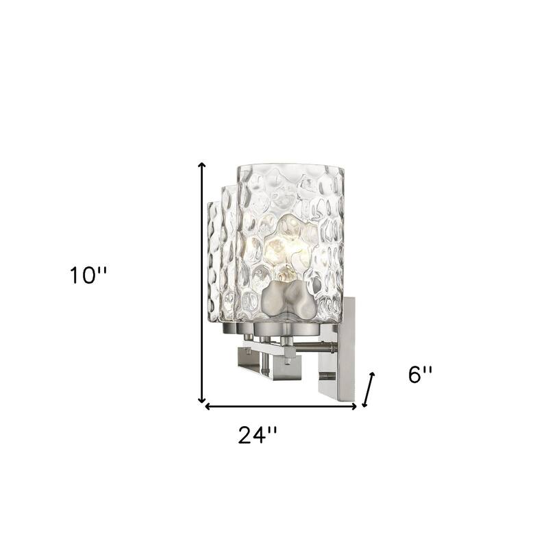 120 Voltage Transitional Flush Mount Vanity Light with Clear Glass Shade and Dimmable Hardwired Fixture