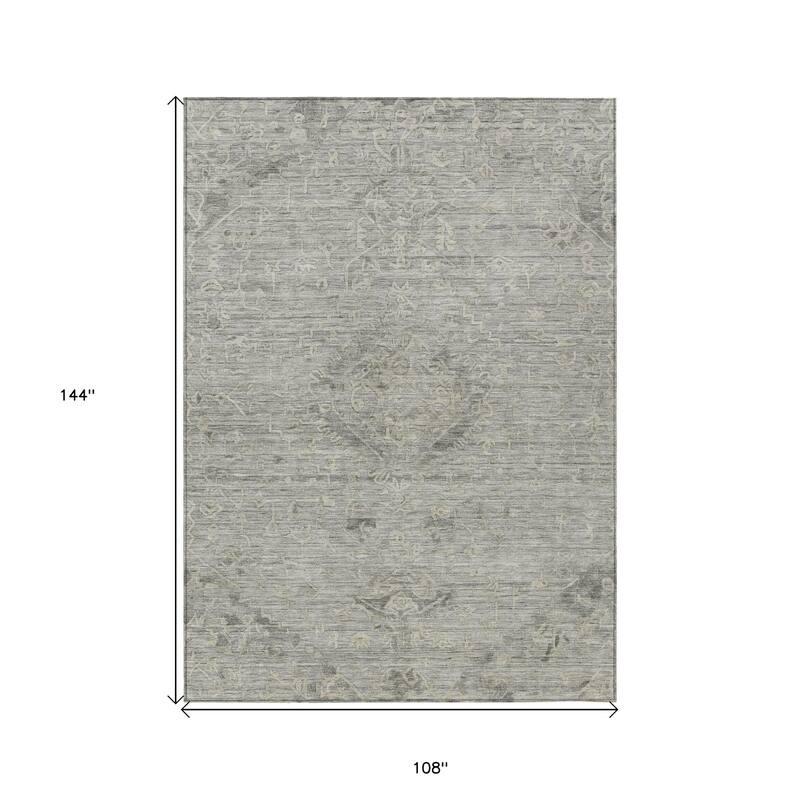 HomeRoots Floral Traditional Rectangle Outdoor Rug