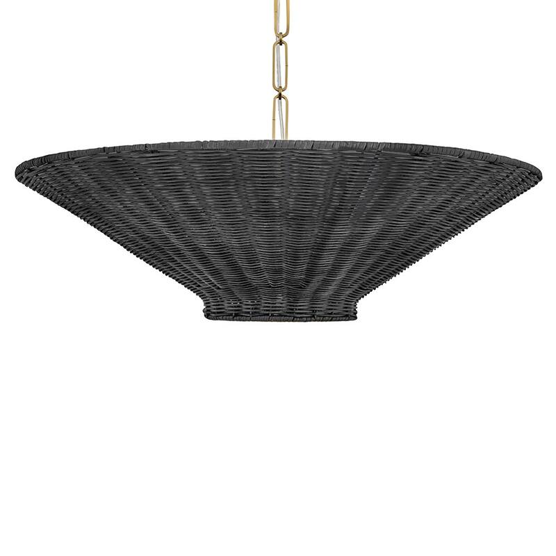 Hinkley Lighting 48457 Delia 4 Light 24" Wide LED Pendant with Wicker