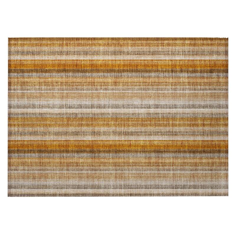 Alsito Stripe Weather Resistant Timeless Fusion Outdoor Rug