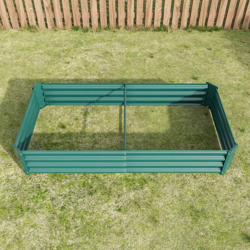 Metal Raised Garden Bed Planter Box for Outdoor Gardening