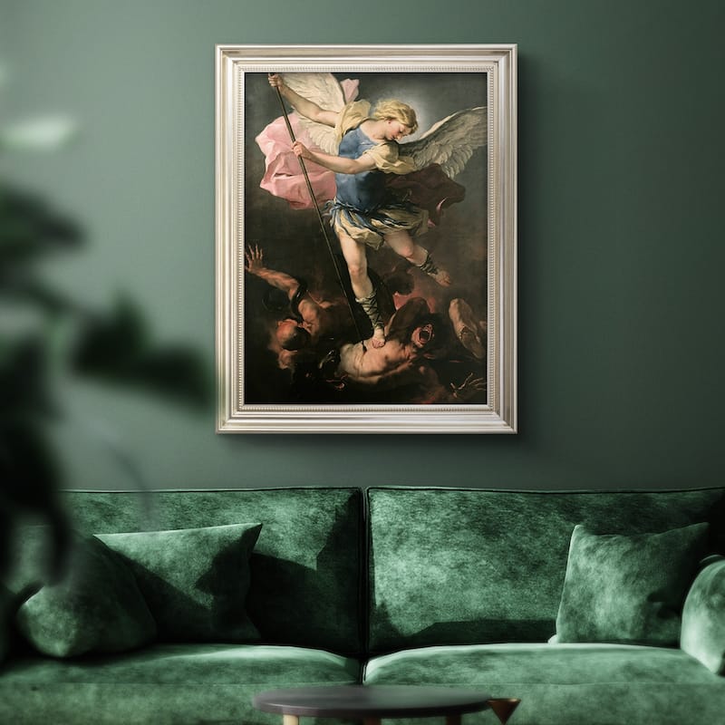 St. Michael Premium Framed Canvas- Ready to Hang