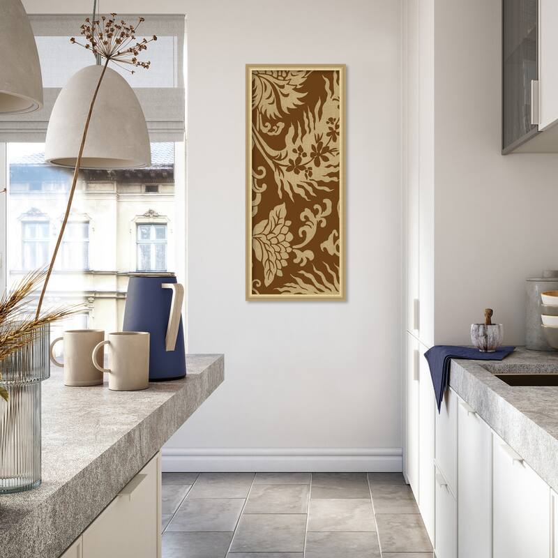 Amanti Art Framed Fabric Pinboard Japanese Patterns III by Baxter Mill Archive Printed Bulletin Board