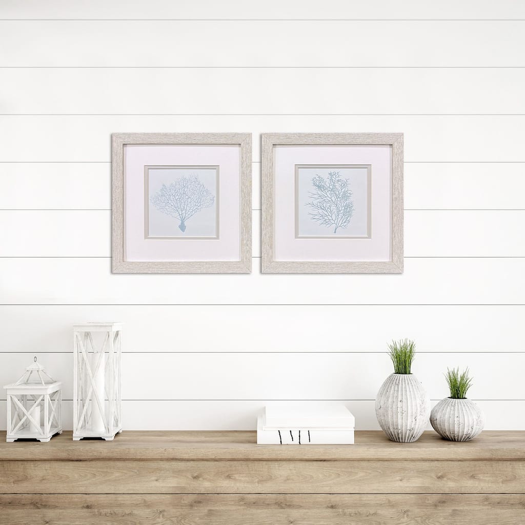 Paragon Soft Coral Framed Art - Set of 2