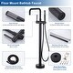 preview thumbnail 5 of 34, WOWOW Floor Mount Single-Handle Freestanding Tub Faucet