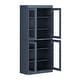 preview thumbnail 4 of 3, Palace Imports 100% Solid Wood Tall Clear Glass 6-Shelf Bookcase, 32" W x 71.5" H