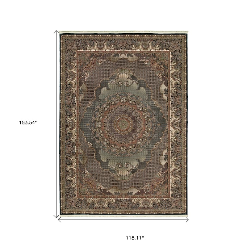 HomeRootsMedallion Traditional Runner Area Rug