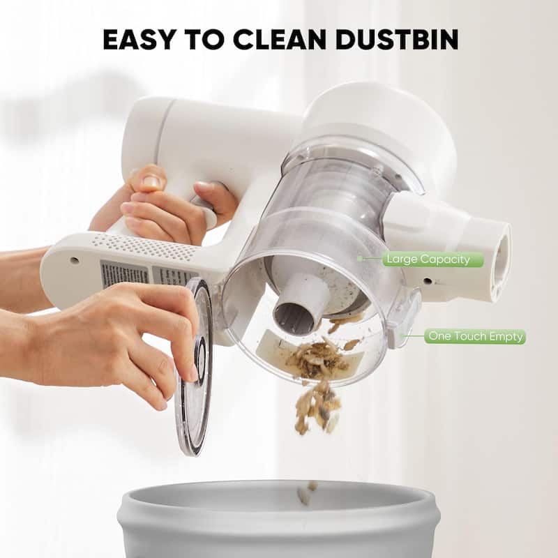 Cordless Stick Vacuum Cleaners for Home Rechargeable Lightweight for Hard Floor and Pet Hair Removal, Handheld Carpet Sweeper