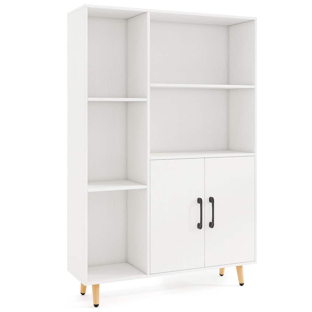 Costway Floor Storage Cabinet Free Standing Wooden Display Bookcase