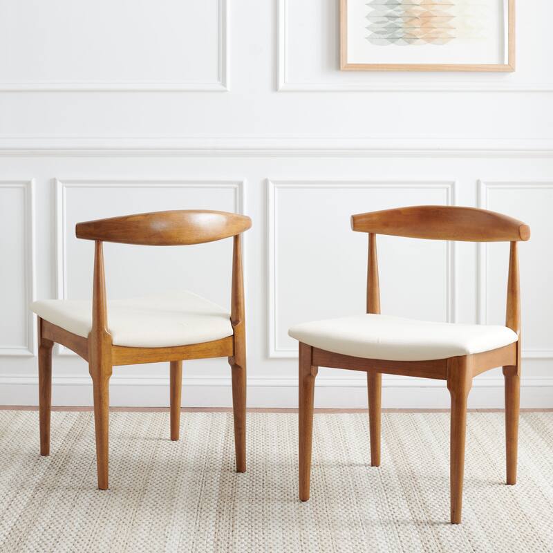 SAFAVIEH Anice Retro Dining Chair (Set of 2) - 22" W x 21" D x 30" H - 22"Wx21"Dx30"H