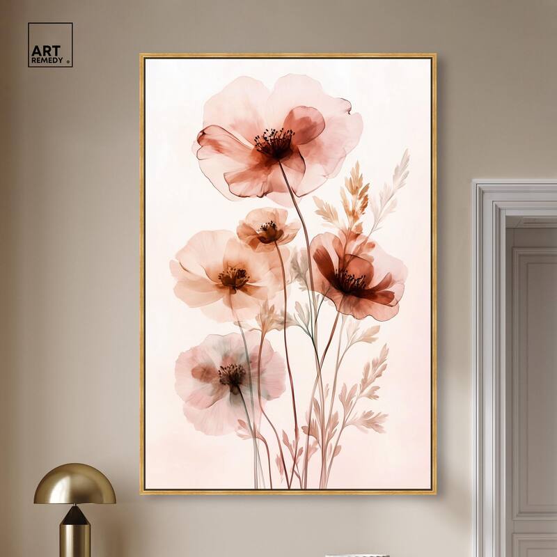 Petal Dye III Canvas by Art Remedy