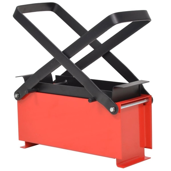 vidaXL Paper Log Briquette Maker Steel 13.4"x5.5"x5.5"