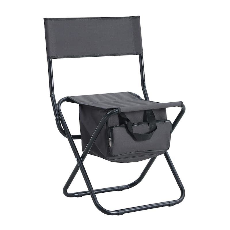 2-Piece Folding Outdoor Chair with Storage Bag,Portable Chair for Indoor,Outdoor Camping,Picnics and Fishing