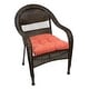 preview thumbnail 4 of 37, Klear Vu Wicker Solarium Indoor/Outdoor Tufted Chair Cushion Set (2 Pack)