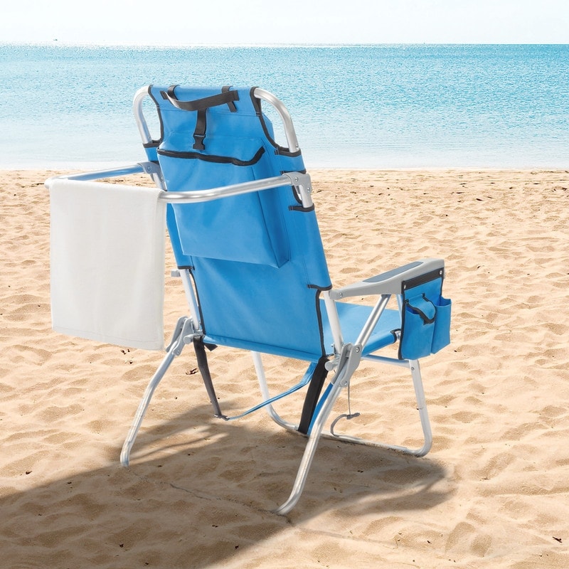 Portable Heightened Oxford Cloth Folding Beach Chair