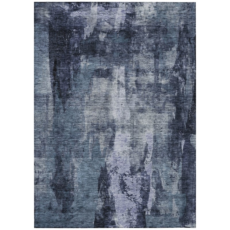 Machine Washable Indoor/ Outdoor Contemporary Chantille Rug