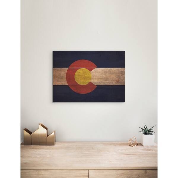 Shop Colorado State Flag On Wood Indoor And Outdoor Safe Wall