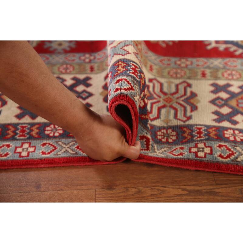 Traditional Red Kazak Oriental Area Rug Handmade Wool Carpet - 6'7"x 9'8"