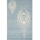 preview thumbnail 31 of 60, SAFAVIEH Handmade Soho Simi Peacock Feather N.Z. Wool Rug