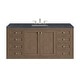 preview thumbnail 37 of 51, James Martin Vanities Chicago 60" Single Vanity, Whitewashed Walnut