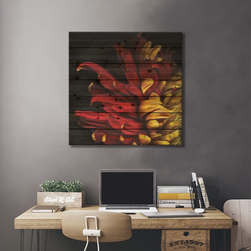 Y Viva Espana Print On Wood by Magda Indigo - Multi-Color