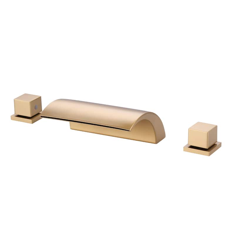 Double-Handle Roman Tub Faucet - Gold