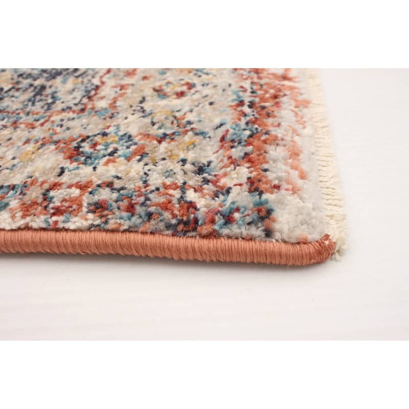 ECARPETGALLERY Machine Woven Bolivia Bijar Multi Color Rug - 2'2 x 8'0