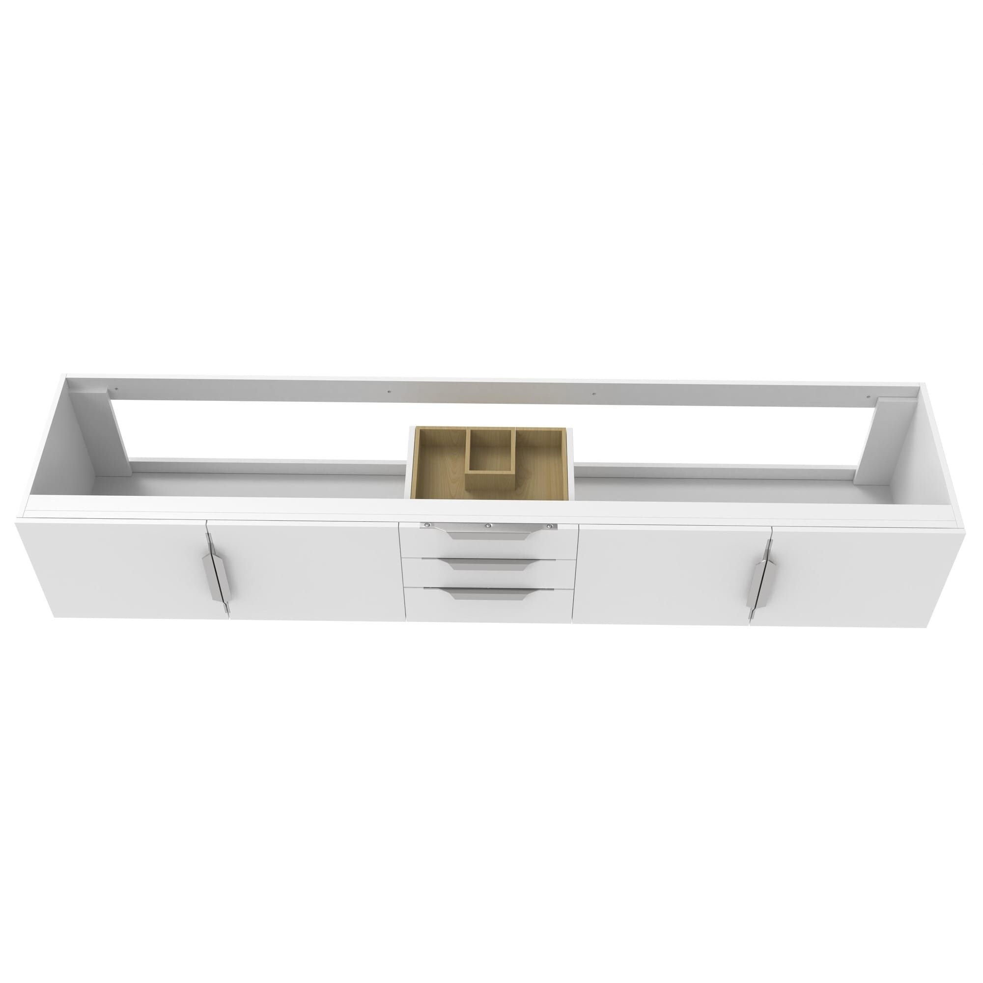 Alpine 84" Wall Mounted Bathroom Vanity (Base Only)