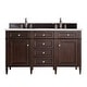 preview thumbnail 1 of 30, James Martin Vanities Brittany 60" Double Vanity, Burnished Mahogany